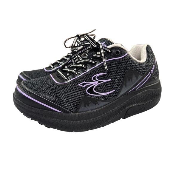 Gravity Defyer Mighty Walk Shoes Size 6 Black Purple Sneakers Athletic TB9024FLP - Picture 2 of 8